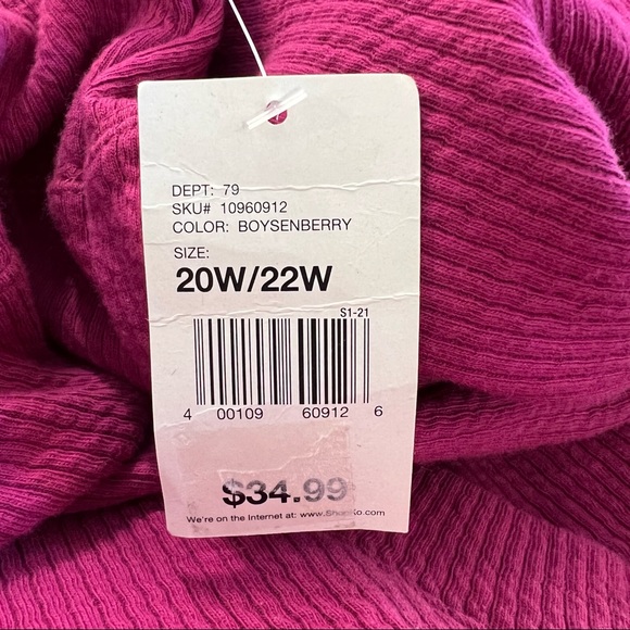 NWT Northcrest plus pullover 2X - Picture 8 of 9